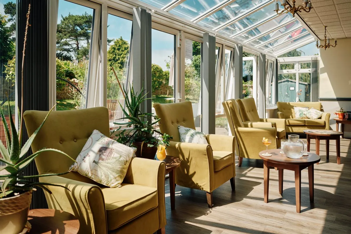 Residents relaxing in the lounge